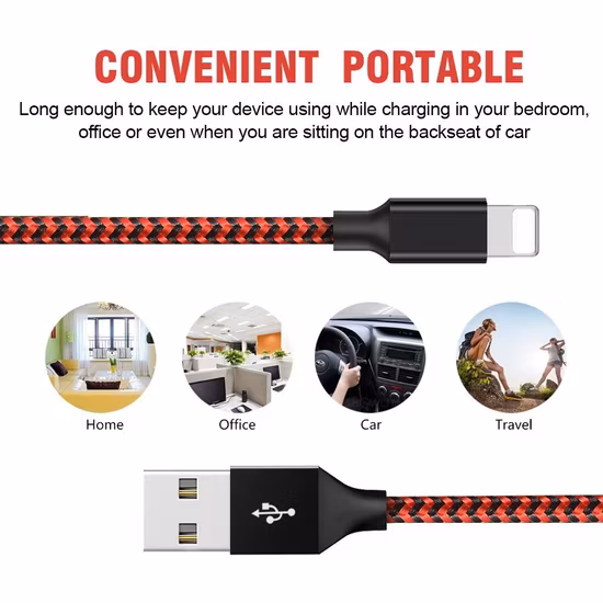 Nylon Braiding Long Micro Phone Accessories
